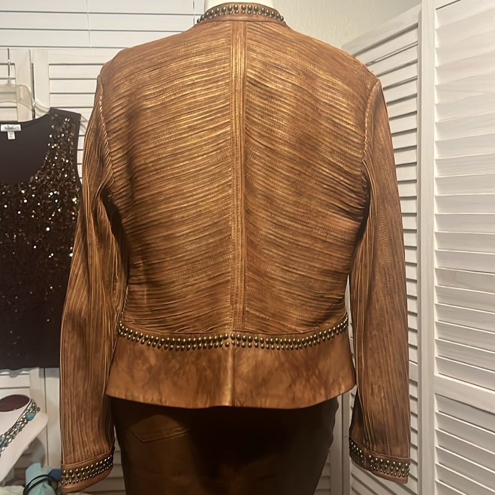 Double D Ranch Soft Leather Jacket. Size Large***READ - Picture 2 of 16
